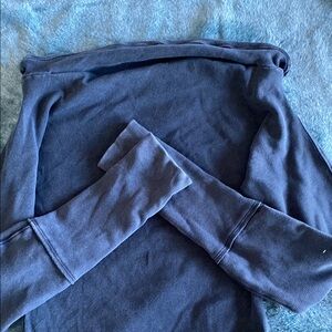 Navy Long Sleeve Off The Shoulder Free People